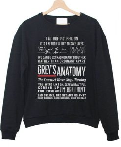 Greys Anatomy Sweatshirts DAP