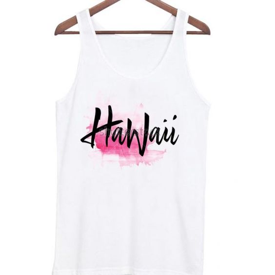 Hawaii font tank top DAP