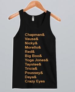 Hippowarehouse Chapman, Vause, Nicky, Morello, Red Big Boo, Yoga Jones Tank Top DAP