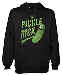 Je suis Pickle Rick avec Capuche Noir Hoodie DAP