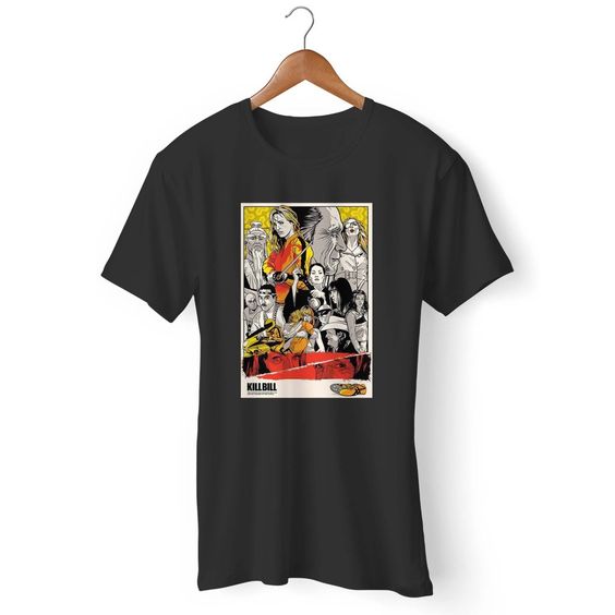 Kill Bill Poster Tarantino Film Cult Tee Sketch Movie Gildan Man's T-Shirt DAP