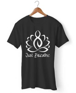 Lotus Just Breathe Yoga Gildan Man's T-Shirt DAP