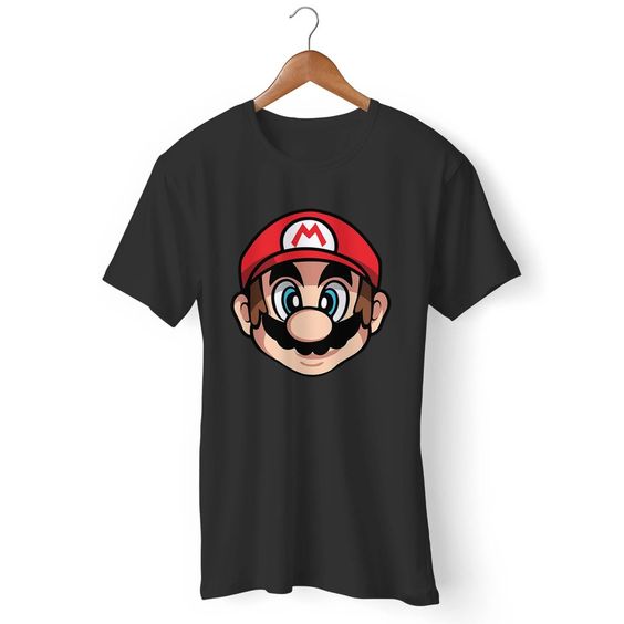 Mario Bross Super Mario Face Game Gildan Man's T-Shirt DAP