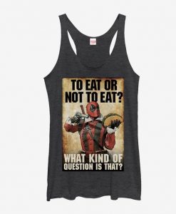 Marvel Deadpool To Eat Or Not To Eat Girls Tank Top DAP