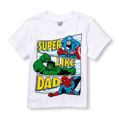 Marvel 'Super Like Dad' Super Hero Group Graphic Tee t shirt DAP
