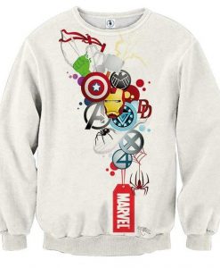 Marvel The Avengers Symbol Iron Man Unique Sweatshirt DAP