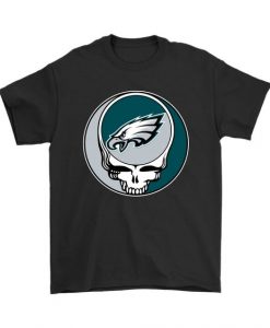 NFL Team Philadelphia Eagles x Grateful Dead Logo Band Shirts DAP