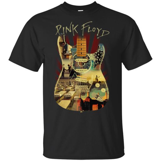 Pink Floyd and Guitar Art Tshirt DAP