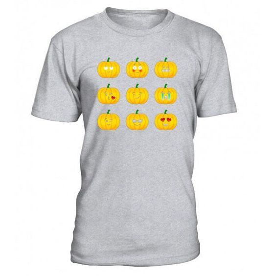 Pumpkin Emoji Faces Tshirt DAP