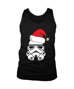 Stormtrooper Christmas Hat Men's Tank Top DAP