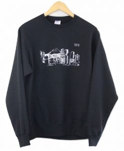 Tokyo Black Graphic Crewneck Sweatshirt DAP