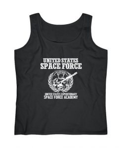 United States Space Force Graphic Funny Joke Trump Military Womens Tank Top DAP