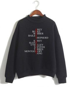 anatomy cast names Sweatshirt DAP