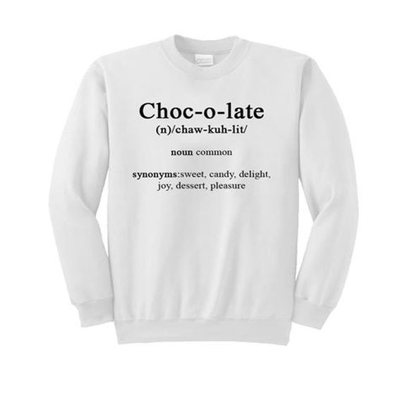 chocolate sweatshirt DAP