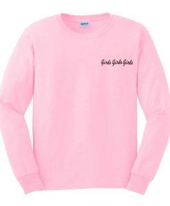 girls girls girls pink sweatshirt DAP