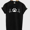 paw heartbeat t-shirt DAP