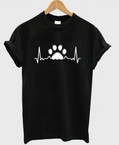 paw heartbeat t-shirt DAP