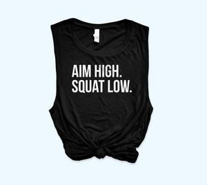 Aim High Squat Low Muscle Tank DAP