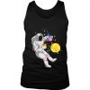 Astronaut Go Green Space Art Drawing Men's Tank Top DAP