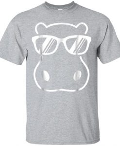 Awesome funny hippo with sunglass t shirt hippo shirt DAP