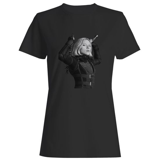 Black Widow Action Woman's T-Shirt DAP