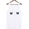 Blue Ribbed Butterfly Tanktop DAP