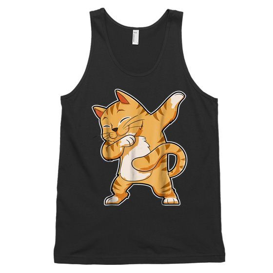 Dabbing Cat Funny Cats Meme Kitty Kitten Dab Unisex Tank Top DAP