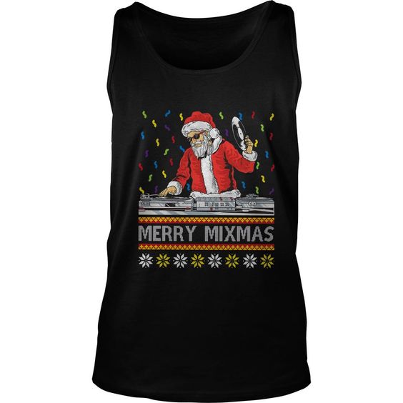 Dj Santa Claus Merry Mixmas Tank Top DAP