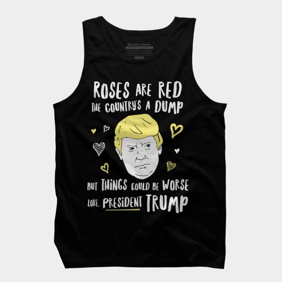 Donald Trump Valentines Card Tank Top dap