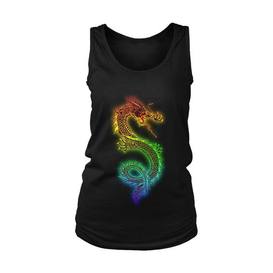 Dragon Chinese Color Women's Tank Top DAP