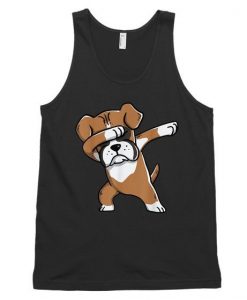 Funny Dabbing Boxer Birthday Party Gift Dog Unisex Tank Top DAP