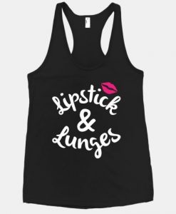 Lipstick And Lunges Racerback Tank Top DAP