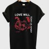 Love will tear us apart t-shirt DAP