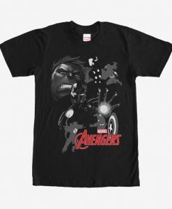 Marvel Avengers Grayscale T-Shirt DAP