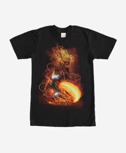 Marvel Ghost Rider Fire Fury T-Shirt DAP