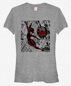 Marvel Sting of the Black Widow Girls T-Shirt DAP