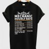 Mechanic hourly rate t-shirt DAP