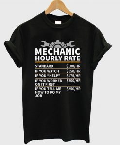 Mechanic hourly rate t-shirt DAP