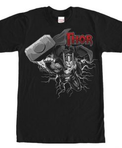 Men's - Thor Thunder Grayscale Tshirt DAP