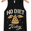 No Diet Today Black Tank Top DAP