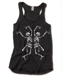 SKELETON Tri Blend Tank Top DAP