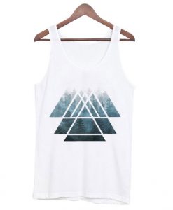 Sacred Geometry Triangles – Misty Forest Tank Top DAP