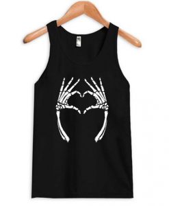 Skeleton Hands Heart Tanktop DAP