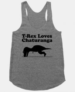T-Rex Loves Chaturanga Tank Top DAP