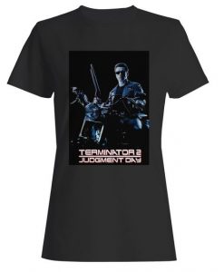 Terminator 2 Judgment Day Arnold Harley Free Delivery Woman's T-Shirt DAP