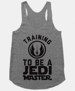 Training To Be A Jedi Master Racerback Tank Top DAP
