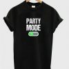party mode on t-shirtDAP
