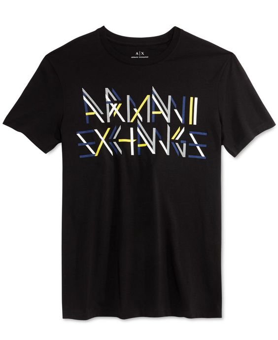Armani Exchange Men's Camp Linear T-Shirt DAP