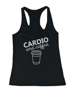 Cardio and coffee Women’s Workout Tank Top DAP