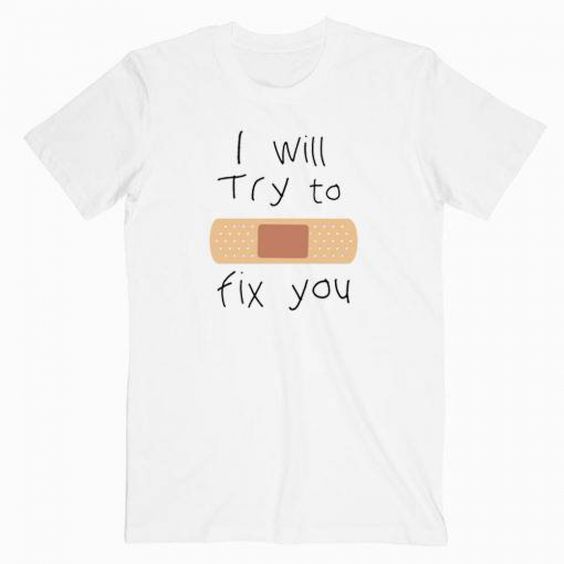 Coldplay I will Try To Fix You Tee Shirt DAP
